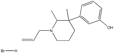 Phenol,3-[2,3-dimethyl-1-(2-propen-1-yl)-3-piperidinyl]-, hydrobromide (1:1) Struktur