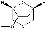 D-xylo-Hexitol, 2,5-anhydro-1,4,6-trideoxy-1,6-epithio-3-O-methyl- (9CI) Struktur