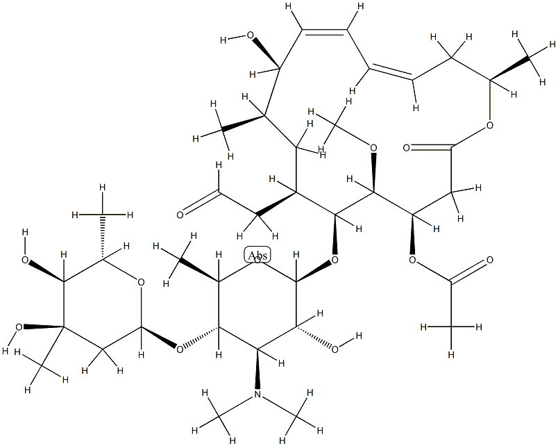 Deisovaleryl josamycin Struktur