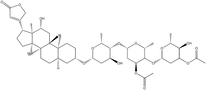 ,-Diacetyldigoxin Struktur