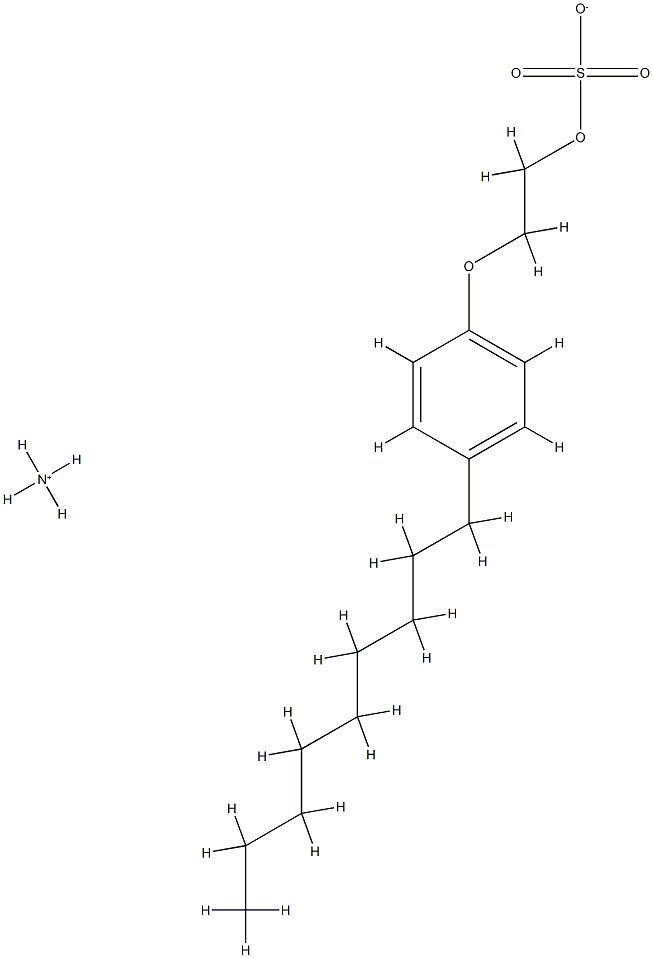 AMMONIUM NONOXYNOL-4 SULFATE Struktur