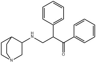 β-(1-Azabicyclo[2.2.2]octan-3-ylamino)-α-phenylpropiophenone Struktur