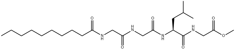 N-Decanoyl-Gly-Gly-L-Leu-Gly-OMe Struktur