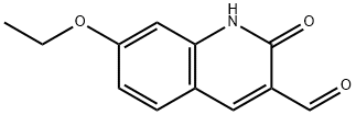 3-Quinolinecarboxaldehyde,7-ethoxy-1,2-dihydro-2-oxo-(9CI) Struktur