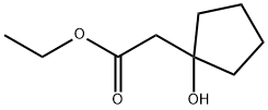 Ethyl (1-hydroxycyclopentyl)acetate Struktur