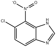 1H-Benzimidazole,5-chloro-4-nitro-(9CI) Struktur