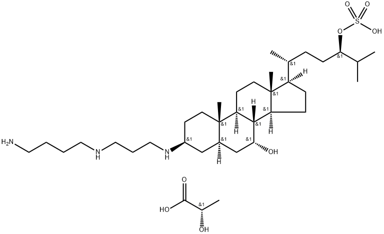 SqualaMine lactate Struktur