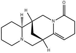 (7S)-2,3,7,7aβ,8,9,10,11,13,14-Decahydro-7α,14α-methano-4H,6H-dipyrido[1,2-a:1',2'-e][1,5]diazocin-4-one Struktur