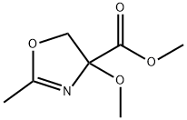 4-Oxazolecarboxylicacid,4,5-dihydro-4-methoxy-2-methyl-,methylester(9CI) Struktur