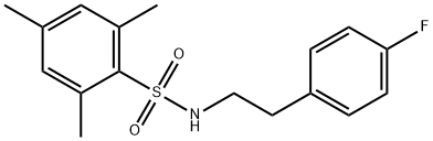 N-[2-(4-fluorophenyl)ethyl]-2,4,6-trimethylbenzenesulfonamide Struktur