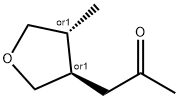 2-Propanone, 1-[(3R,4R)-tetrahydro-4-methyl-3-furanyl]-, rel- (9CI) Struktur