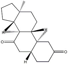 5α-Androstane-2,7-dione Struktur