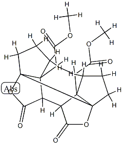 2,3,4,5,7,8-Hexahydro-10,12-dioxo-1H,6H-8a,5:8b,4-bis(epoxymethano)-3a,5a-ethano-as-indacene-13,14-dicarboxylic acid dimethyl ester Struktur