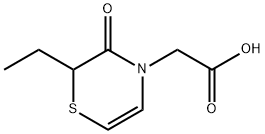 4H-1,4-Thiazine-4-aceticacid,2-ethyl-2,3-dihydro-3-oxo-(9CI) Struktur