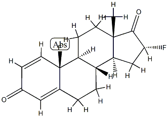 10,16α-Difluoroestra-1,4-diene-3,17-dione Struktur