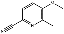 2-Pyridinecarbonitrile,5-methoxy-6-methyl-(9CI) Struktur