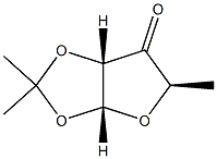 5-Deoxy-1-O,2-O-isopropylidene-α-D-erythro-3-pentulofuranose Struktur