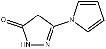 3H-Pyrazol-3-one,2,4-dihydro-5-(1H-pyrrol-1-yl)-(9CI) Struktur