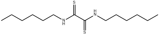 N,N'-Dihexylethanebisthioamide Struktur