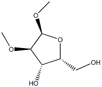 Methyl 2-O-methyl-α-D-xylofuranoside Struktur