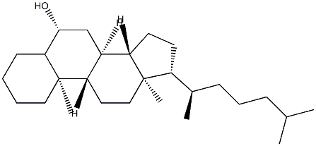 Cholestan-6β-ol Struktur