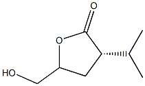 D-glycero-Pentonic acid, 2,3-dideoxy-2-(1-methylethyl)-, gamma-lactone, (4xi-iota)- (9CI) Struktur