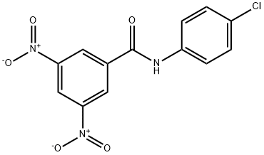 N-(4-chlorophenyl)-3,5-dinitrobenzamide Struktur