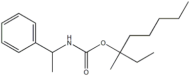 (α-Methylbenzyl)carbamic acid 1-ethyl-1-methylhexyl ester Struktur