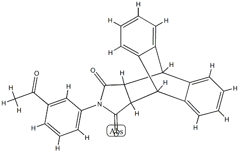 13-(3-acetylphenyl)-9,10-dihydro-9,10-[3,4]epipyrroloanthracene-12,14-dione Struktur