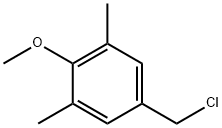 5-(chloromethyl)-2-methoxy-1,3-dimethylbenzene Struktur