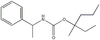 (α-Methylbenzyl)carbamic acid 1-ethyl-1-methylbutyl ester Struktur