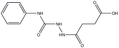 4-[2-(anilinocarbonyl)hydrazino]-4-oxobutanoic acid Struktur