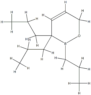 3,6-Dihydro-2,3,3-tripropyl-2H-1,2-oxaborin Struktur