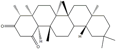 Friedelane-1,3-dione Struktur