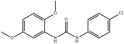 N-(4-chlorophenyl)-N'-(2,5-dimethoxyphenyl)urea Structure