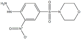 4-({4-hydrazino-3-nitrophenyl}sulfonyl)morpholine Struktur