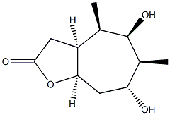 2H-Cyclohepta[b]furan-2-one, octahydro-5,7-dihydroxy-4,6-dimethyl-, (3aR,4S,5S,6R,7S,8aS)-rel- (9CI) Struktur