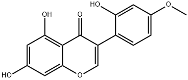 2''-HYDROXYBIOCHANIN A Struktur