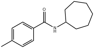 N-cycloheptyl-4-methylbenzamide Struktur