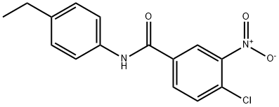 4-chloro-N-(4-ethylphenyl)-3-nitrobenzamide Struktur