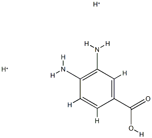 Benzoic  acid,  3,4-diamino-,  conjugate  diacid  (8CI) Struktur