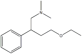 β-(2-Ethoxyethyl)-N,N-dimethylbenzeneethanamine Struktur