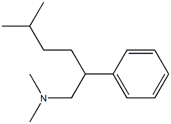 β-(3-Methylbutyl)-N,N-dimethylbenzeneethanamine Struktur