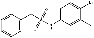 N-(4-bromo-3-methylphenyl)-1-phenylmethanesulfonamide Struktur