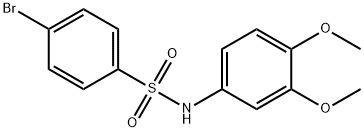 4-bromo-N-(3,4-dimethoxyphenyl)-benzenesulfonamide（WS203351） Struktur