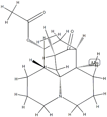 (15S)-15-Methyl-8-oxolycopodane-5β,12-diol 5-acetate Struktur