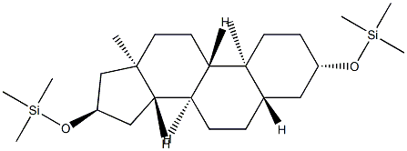 3β,16α-Bis(trimethylsiloxy)-5α-androstane Struktur