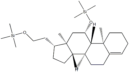 11β,21-Bis(trimethylsiloxy)pregn-4-ene Struktur