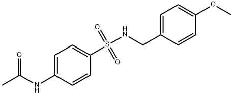 4-(4-Methoxybenzylsulfamoyl)acetanilide, 97% Struktur