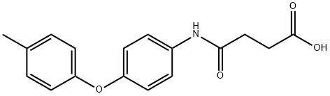 4-[4-(4-methylphenoxy)anilino]-4-oxobutanoic acid Struktur